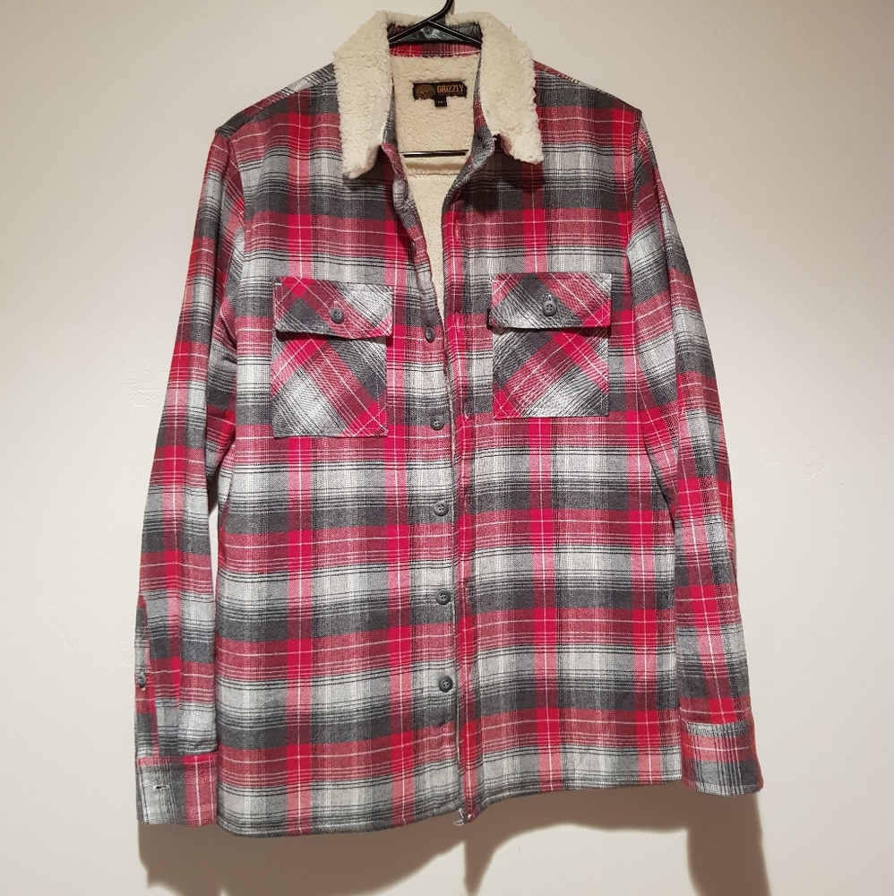 Grizzly: red and grey flannel, insulated lining